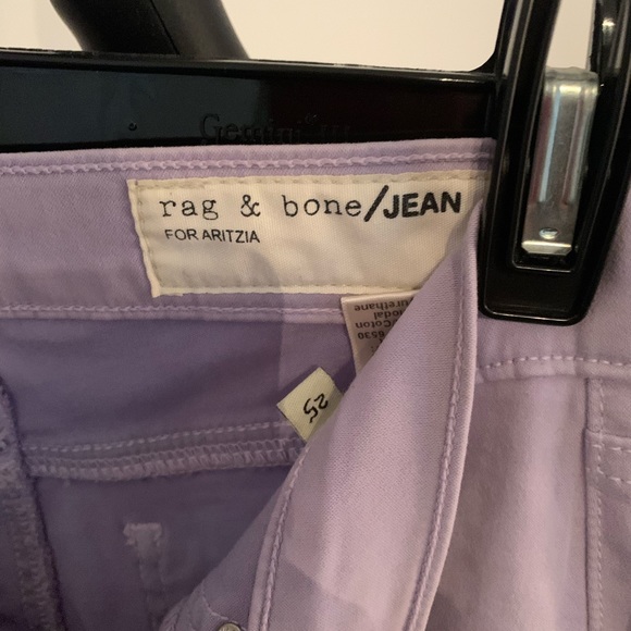 Lavender Rag and Bone skinny pants, size 25 - Picture 3 of 7